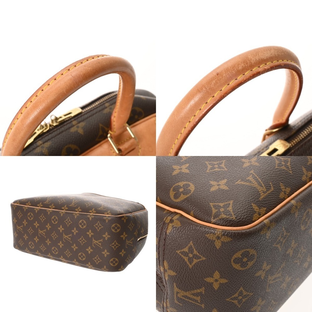 Louis Vuitton Monogram Handbag Deauville Brown Canvas - Picture 5 of 10